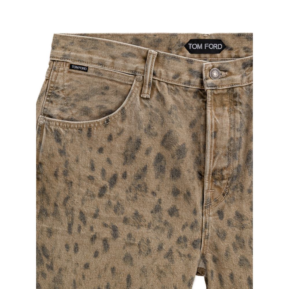 Tom Ford Beige Baumwolle Tapered Jean