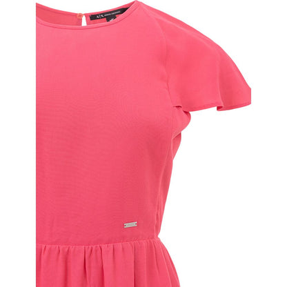 Armani Exchange Fuchsia Viskose kurz