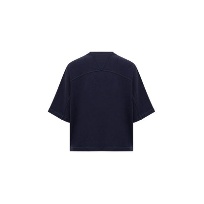 Bottega Veneta T-Shirt aus blauer Baumwolle