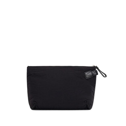Bottega Veneta Schwarze Nylon-Clutch-Tasche