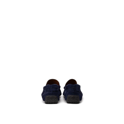 Bally Mokassin aus blauem Leder