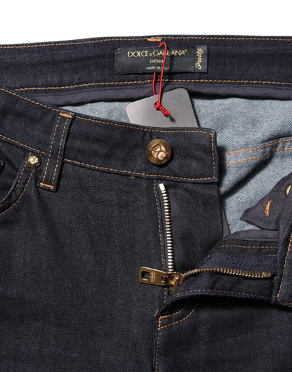 Dolce & Gabbana Blaue Baumwolle PRETTY LowWaist Skinny Denim Jeans