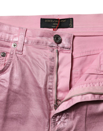 Dolce & Gabbana Rosa GRACE High Waisted Skinny Denim Jeans