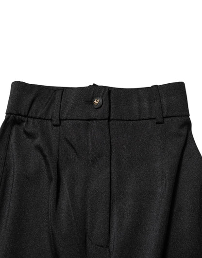 Dolce & Gabbana Schwarze hoch taillierte Skinny Leggings-Hose
