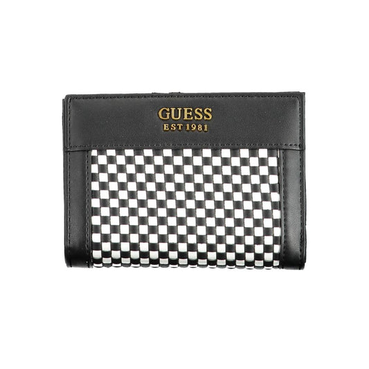 Guess Jeans Schwarzes Portemonnaie aus Polyethylen