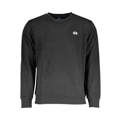 La Martina Schwarzer Baumwollpullover