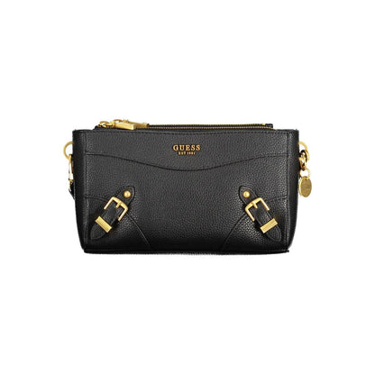 Guess Jeans Schwarze Polyethylen-Handtasche