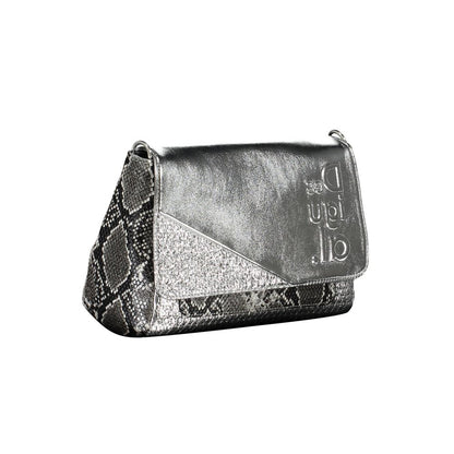 Desigual Graue Polyethylen-Handtasche