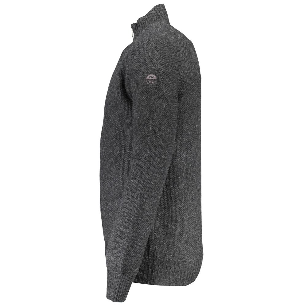 North Sails Grauer Pullover aus Wolle