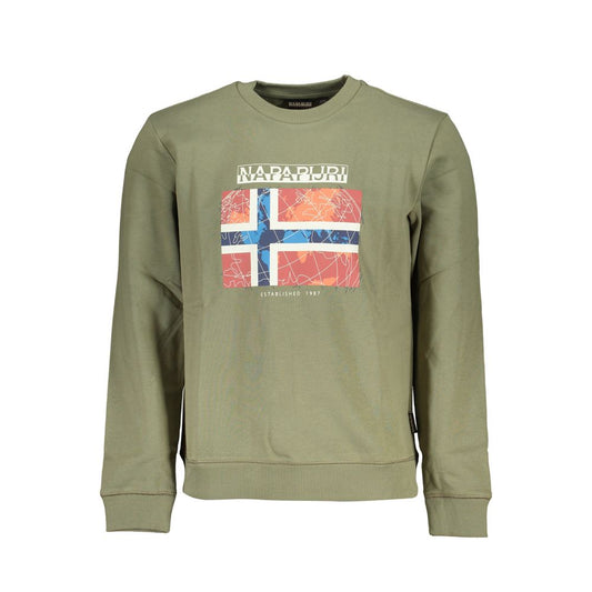 Napapijri Grüner Baumwollpullover
