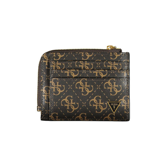 Guess Jeans Braunes Leder Portemonnaie