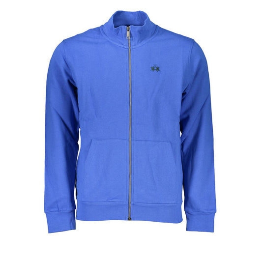 La Martina Blauer Baumwollpullover