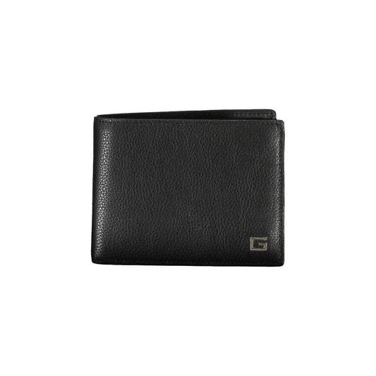 Guess Jeans Schwarzes Leder Portemonnaie