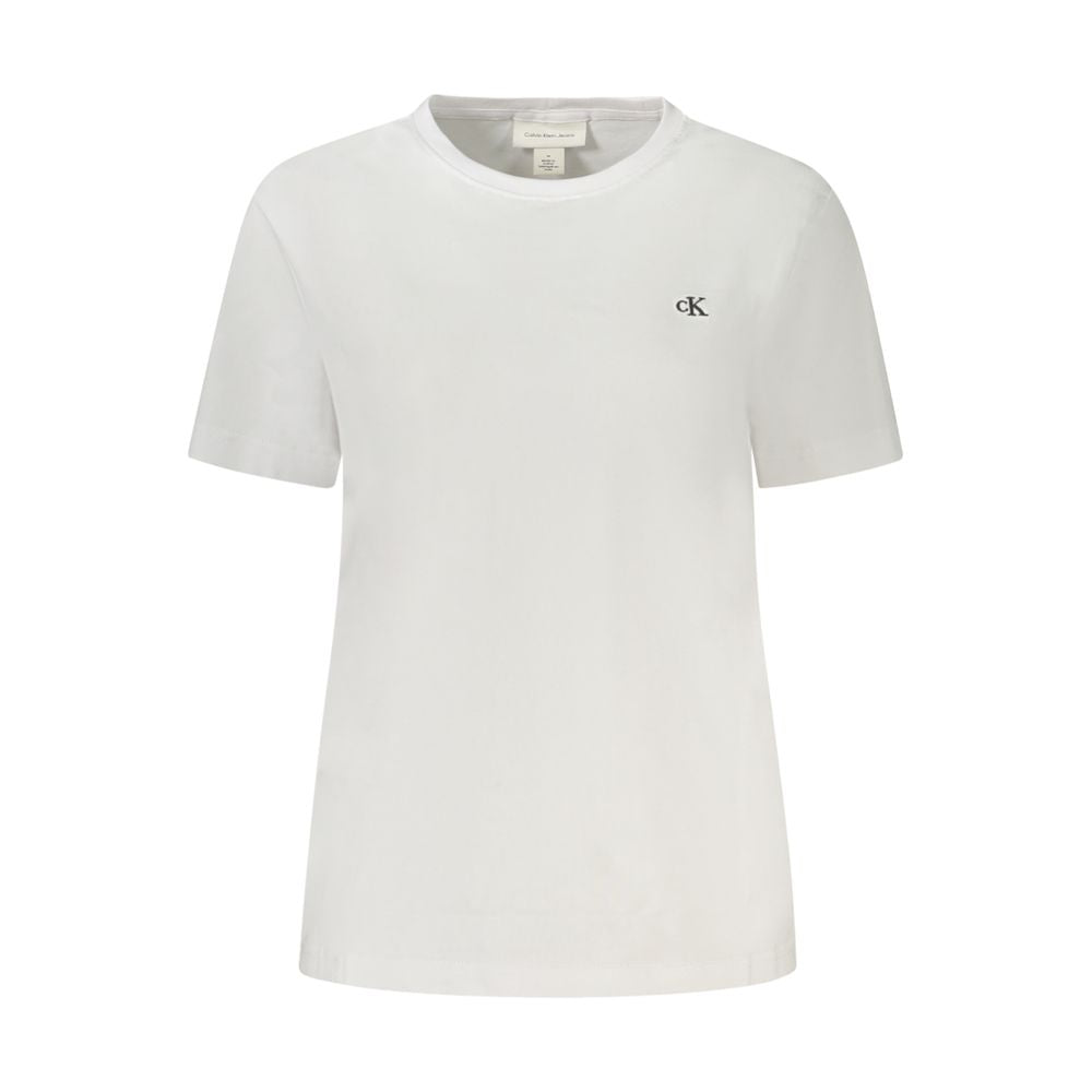Calvin Klein Weißes T-Shirt aus Baumwolle für Frauen