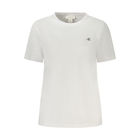 Calvin Klein Weißes T-Shirt aus Baumwolle für Frauen