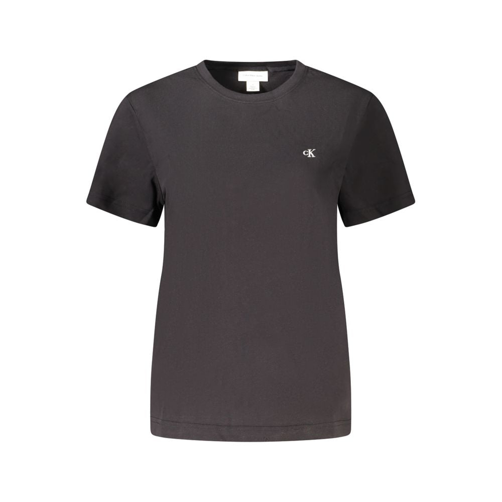 Calvin Klein Schwarzes Baumwoll-T-Shirt für Frauen