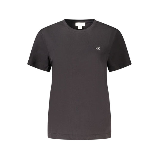 Calvin Klein Schwarzes Baumwoll-T-Shirt für Frauen
