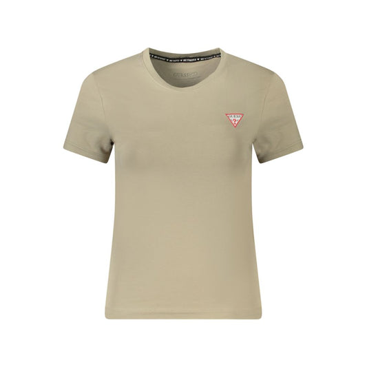 Guess Jeans Beige Baumwolle Frauen T-Shirt