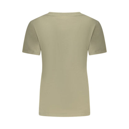 Guess Jeans Grünes T-Shirt aus Baumwolle für Frauen
