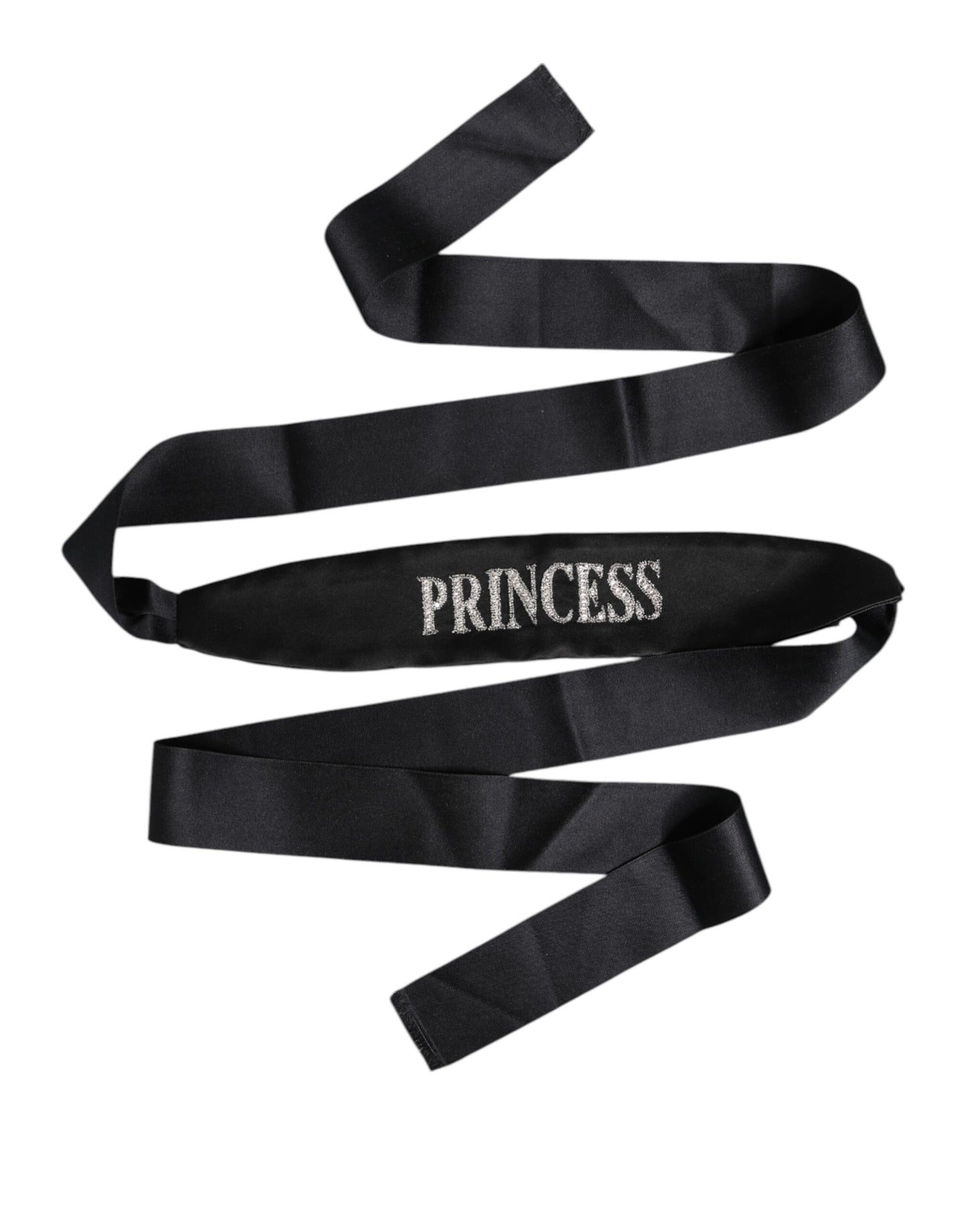 Dolce & Gabbana Schwarzer Prinzessin Fantasy geflochtener Taillengürtel