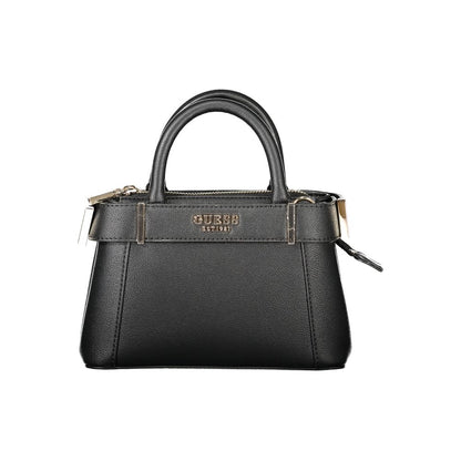 Guess Jeans Schwarz Polyethylen Frauen Handtasche