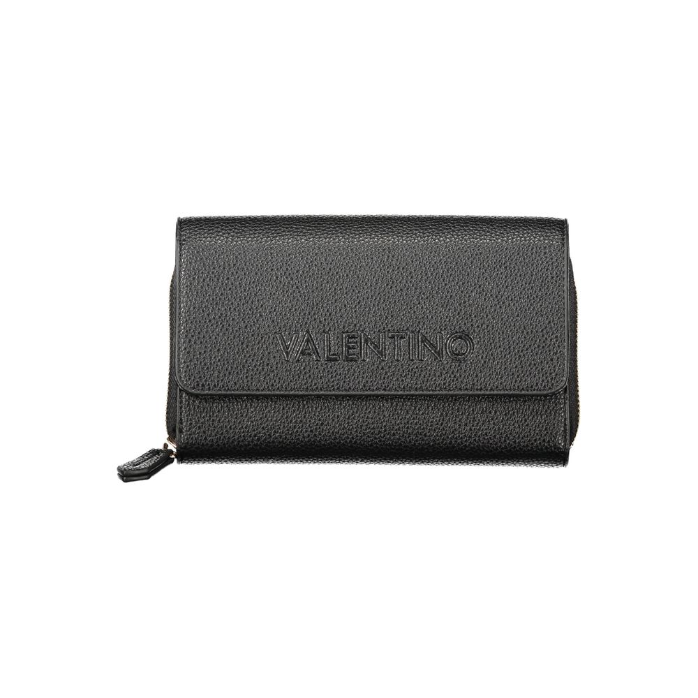 Mario Valentino Schwarzes Polyethylen Frauen Brieftasche Convertible Umhängetasche