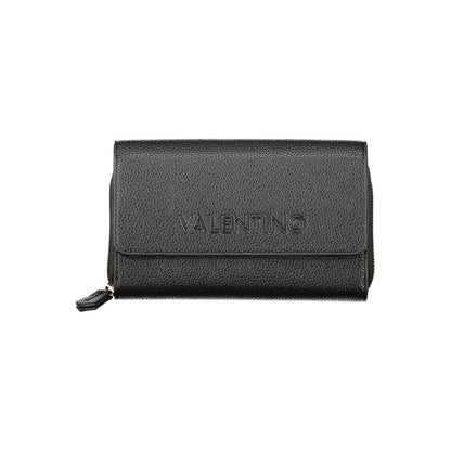 Mario Valentino Schwarzes Polyethylen Frauen Brieftasche Convertible Umhängetasche