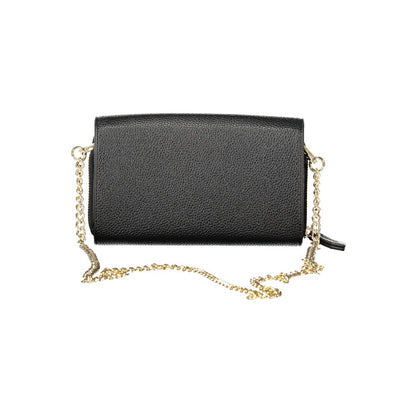 Mario Valentino Schwarzes Polyethylen Frauen Brieftasche Convertible Umhängetasche