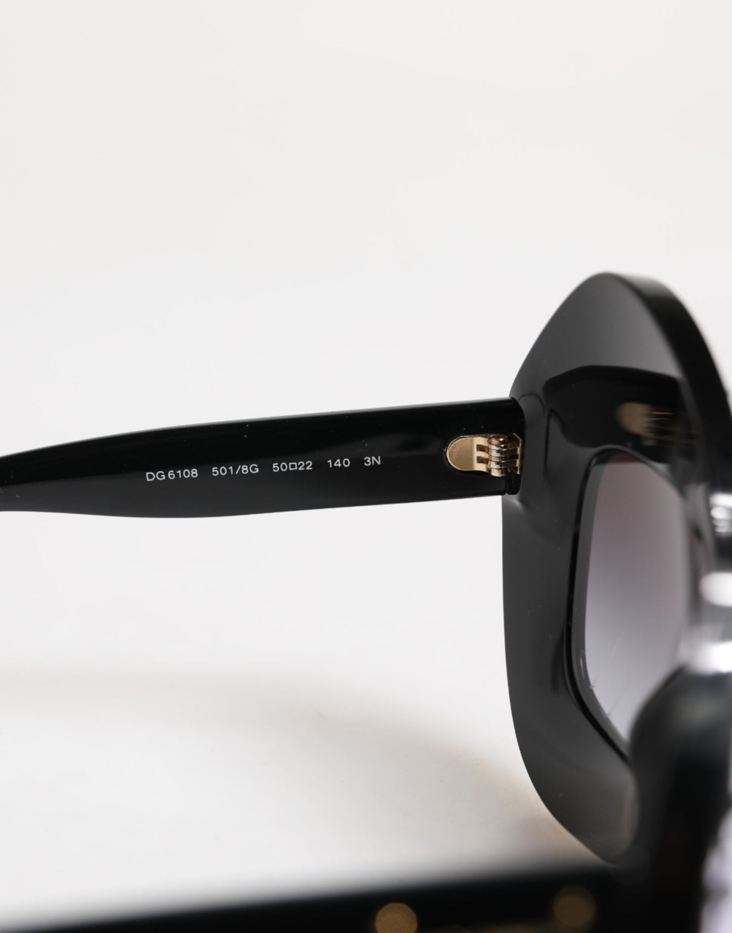 Dolce & Gabbana Schwarz-Weiß PIED DE POULE Print Oversized Shades Sonnenbrille