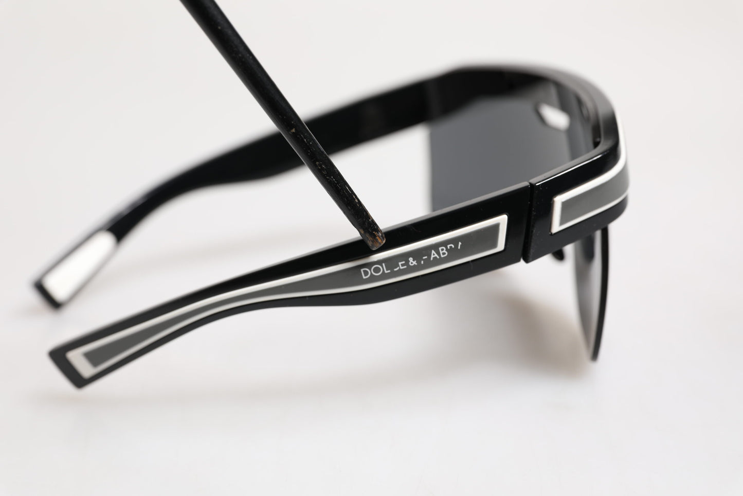 Dolce & Gabbana Schwarz Weiß Street Sporty DG6162 Männer Brillen Sonnenbrillen