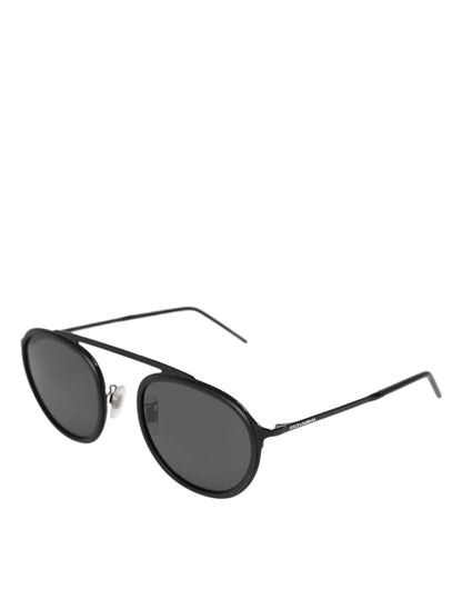 Dolce & Gabbana Schwarzer Metallrahmen Runde DG2276 Eyewear Shades Sonnenbrille