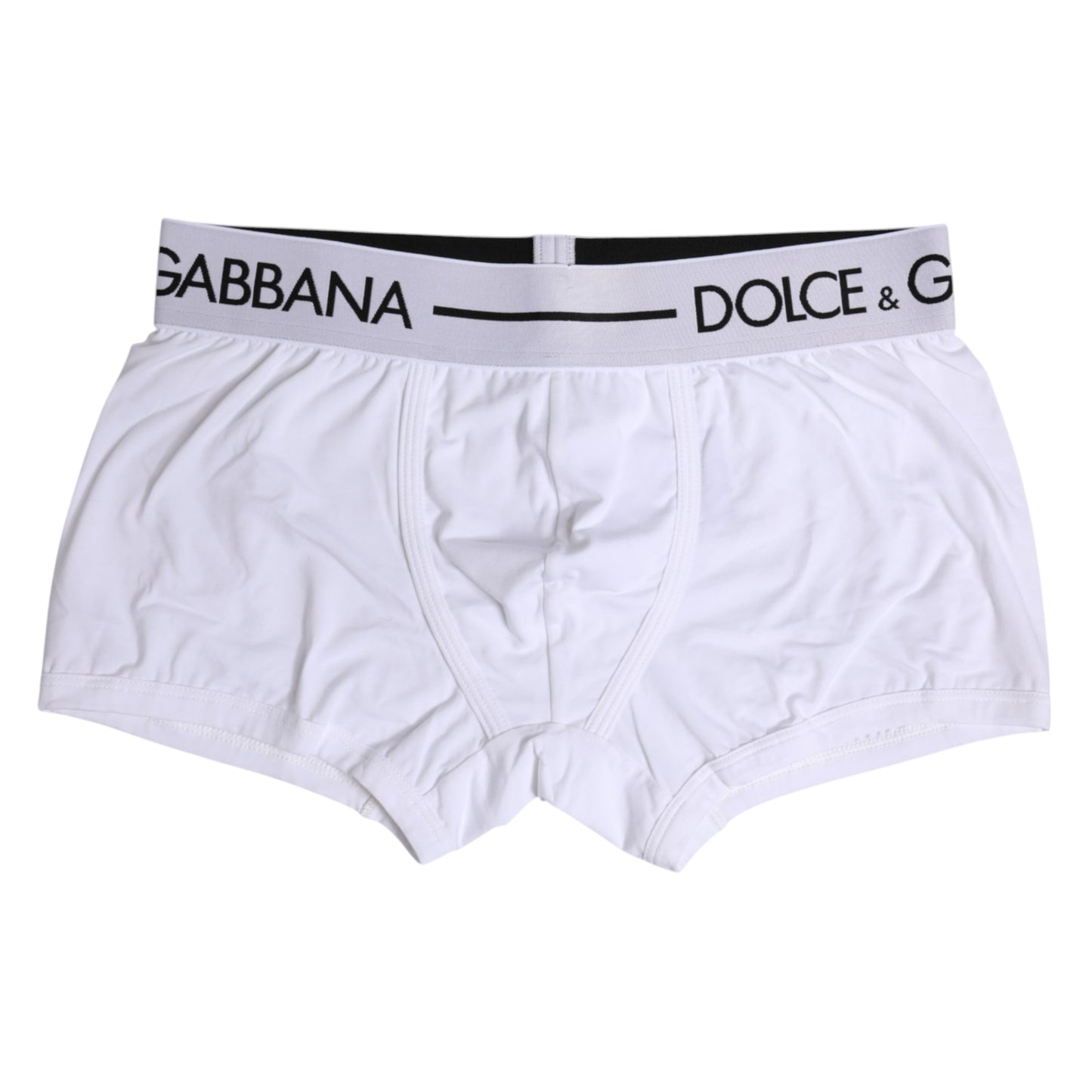 Dolce & Gabbana Weiße Cotton Stretch Regular Boxer Unterwäsche