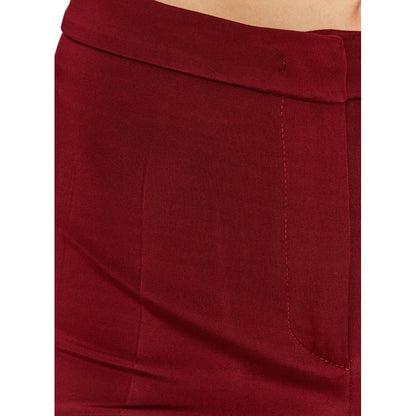 PINKO Rote Viskose Damenhose