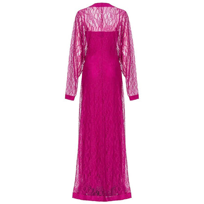 PINKO Lila Nylonkleid