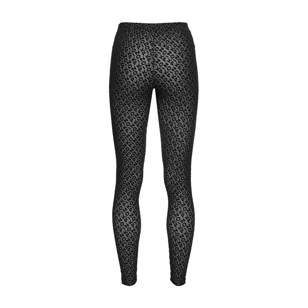 PINKO Schwarze Nylon-Leggings für Frauen