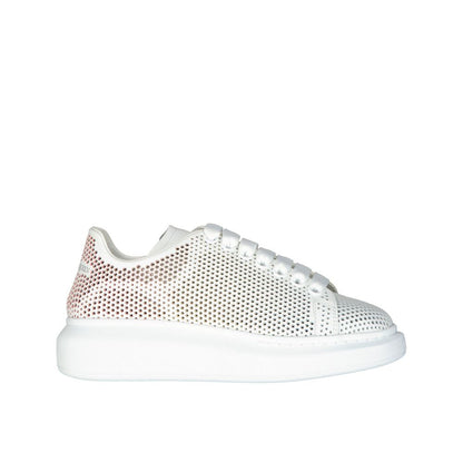 Alexander McQueen Übergroße gepunktete Cut-Out-Sneakers