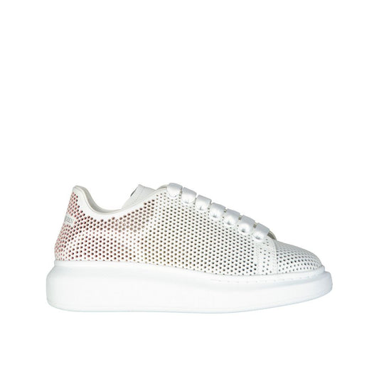 Alexander McQueen Übergroße gepunktete Cut-Out-Sneakers