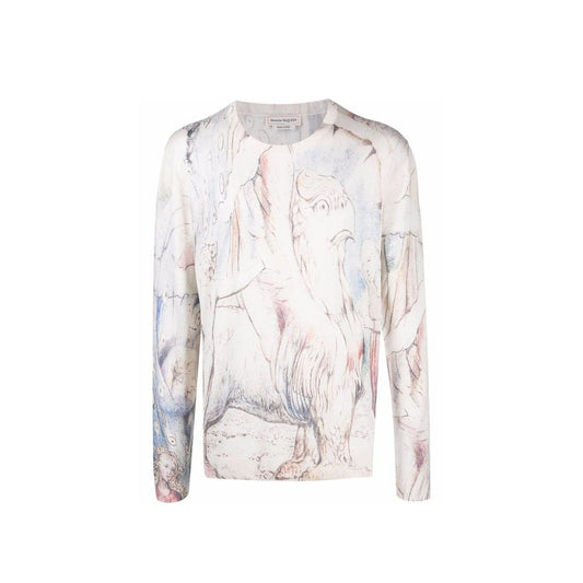 Alexander McQueen William Blake Dante Druck Pullover