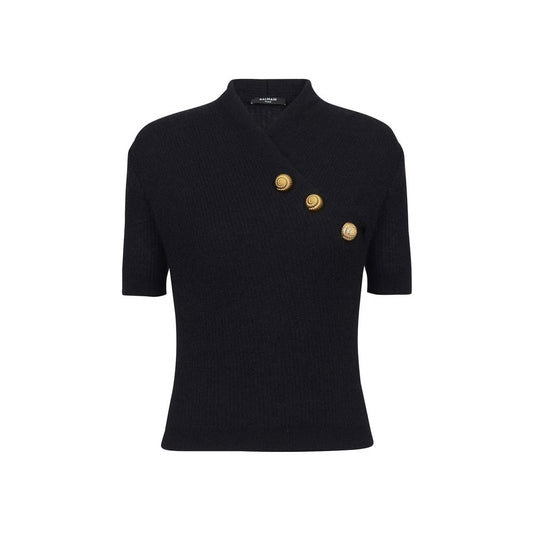 Balmain Top aus Wollmischung