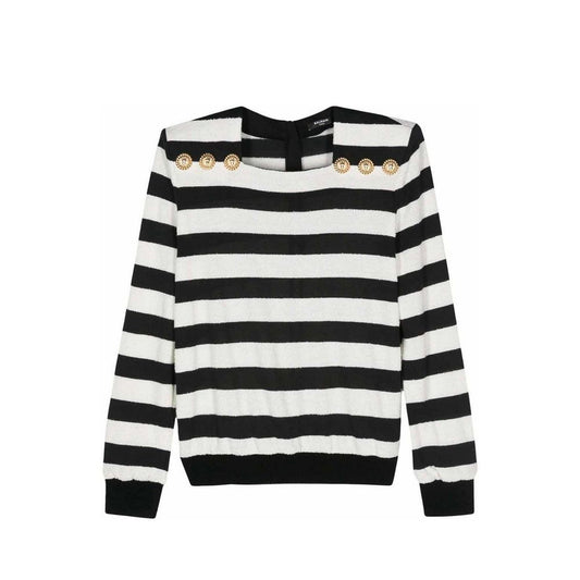 Balmain Gestreiftes Jersey-Top