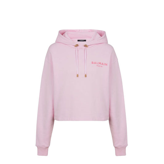 Balmain Beflocktes Paris Sweatshirt