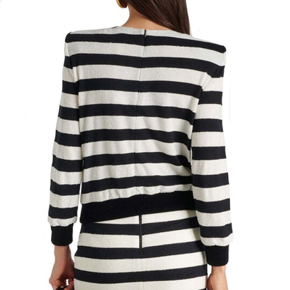 Balmain Gestreiftes Jersey-Top