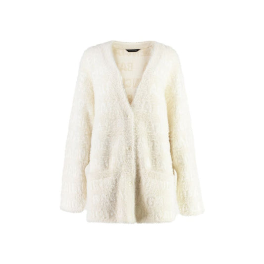 Balenciaga Jacquard-Strickjacke aus einer Wollmischung
