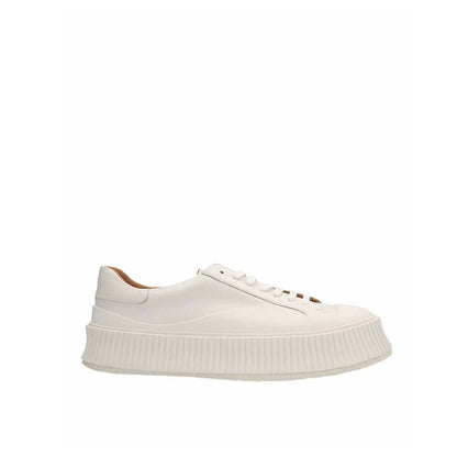 Jil Sander Maxi Sole Leder Turnschuhe