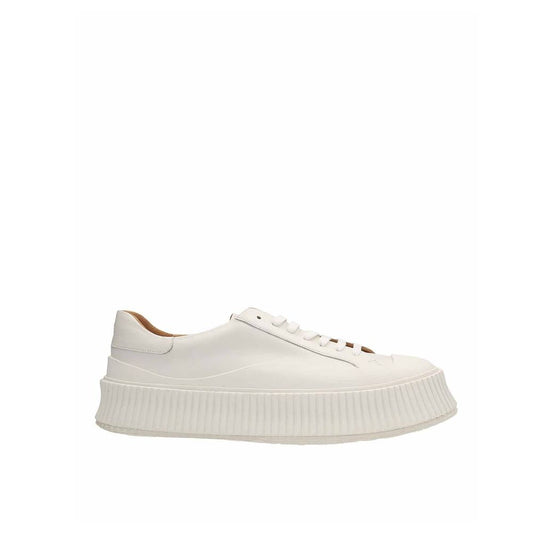 Jil Sander Maxi Sole Leder Turnschuhe