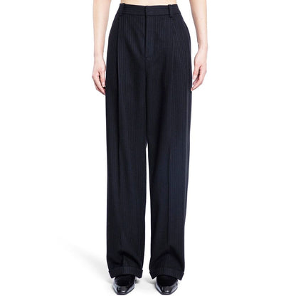 Saint Laurent Gestreifte Hose aus Kaschmir und Wollflanell 90'S