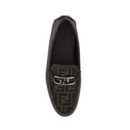 Fendi Monogramm-Loafer aus Leder