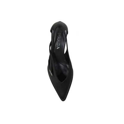 Prada 55mm Ausgeschnittene Satin Pumps