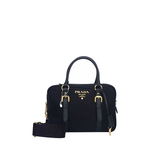 Prada Logo Nylonhandtasche oben