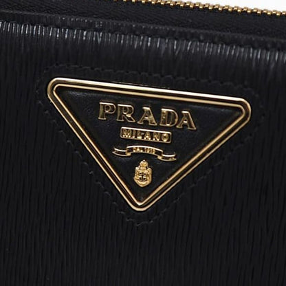Prada Leder-Logo-Geldbörse
